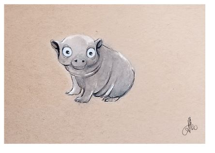 Hippopotame assit format A6