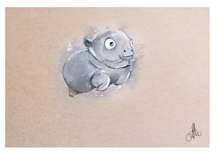 Hippopotame nage fichier PDF